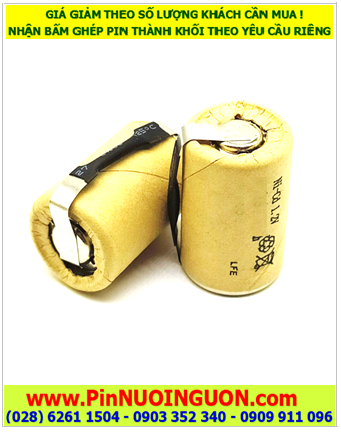 Pin sạc công nghiệp 1,2v NiCd 4/5SC2000mAh - Pin cell công nghiệp đầu bằng 1,2v NiCd 4/5SC2000mAh